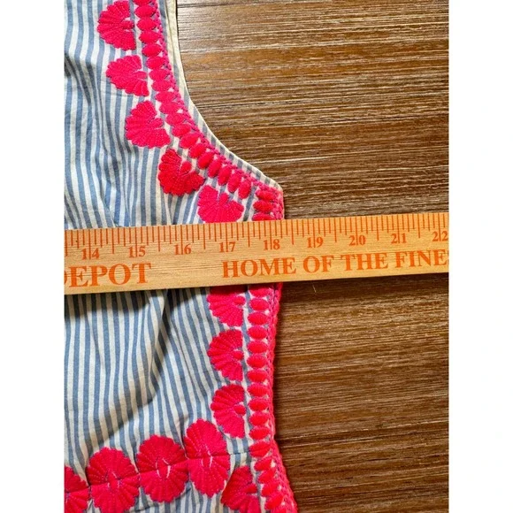 Vineyard Vines Pink and Blue Striped Dress - Picture 4 of 7